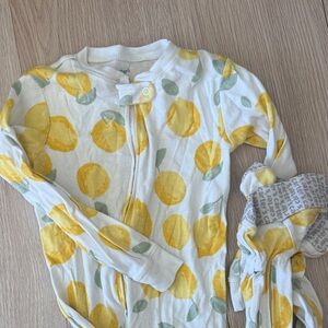 Carter's Yellow and Green Lemon Print Kids Pajama Set